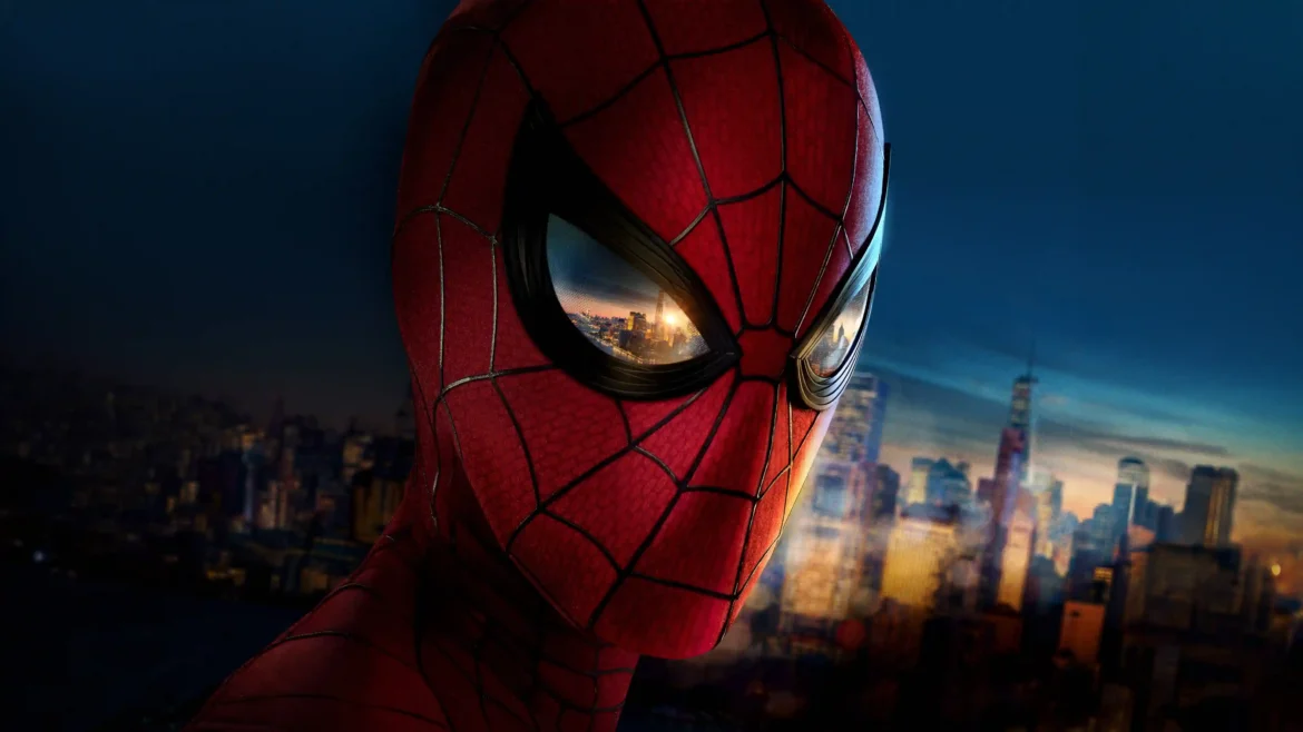 Spider-Man in his iconic red and black suit overlooking New York City in a cinematic Spider-Man: Brand New Day 4K wallpaper