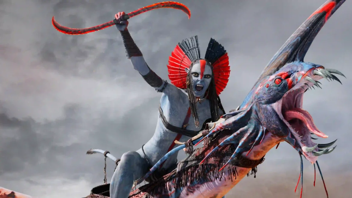 Varang of the Ash Clan riding a monstrous sea beast with glowing red weapon and dramatic stormy fantasy atmosphere in an Ultra HD 4K wallpaper